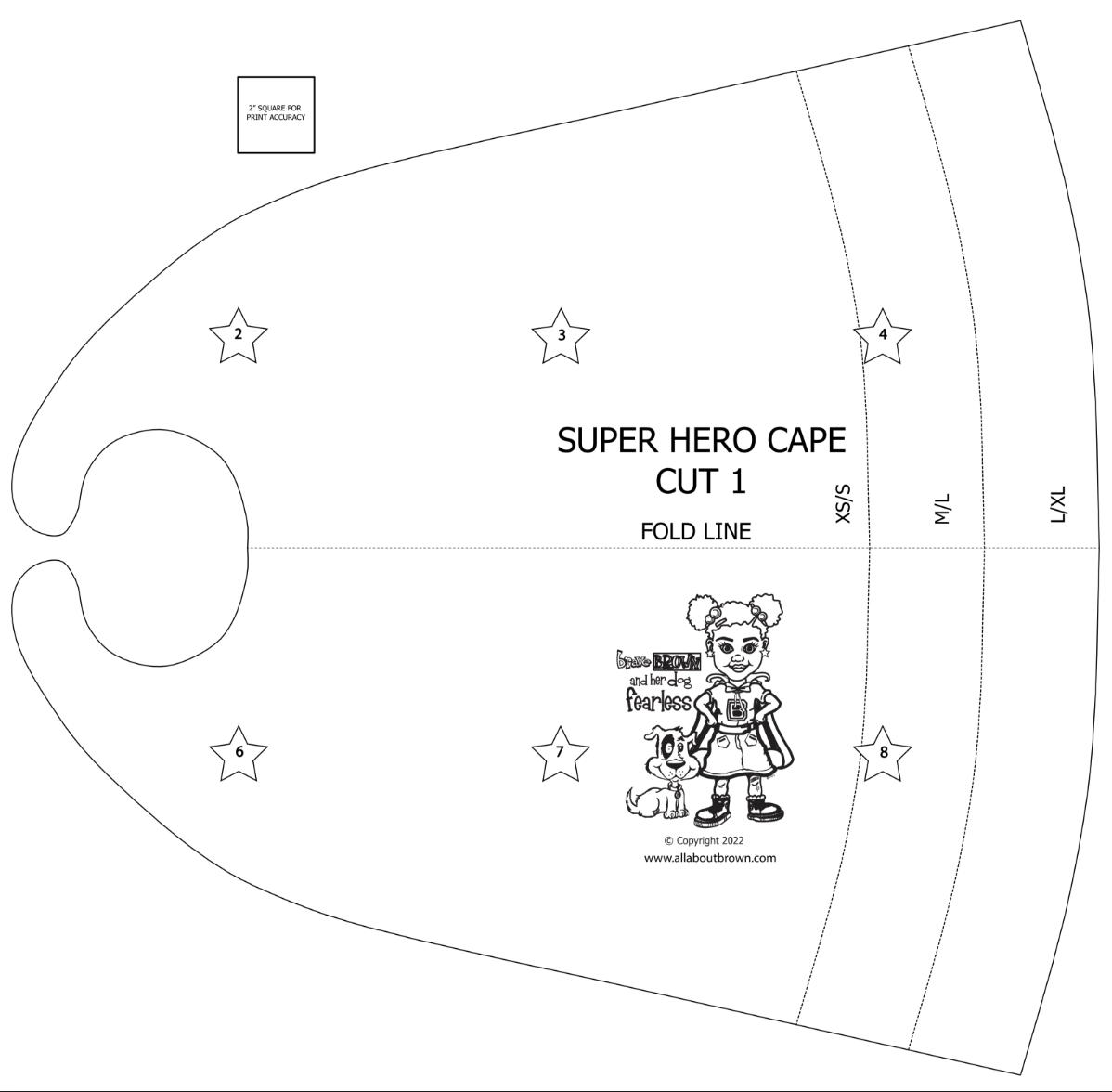 Cape Printable Pattern