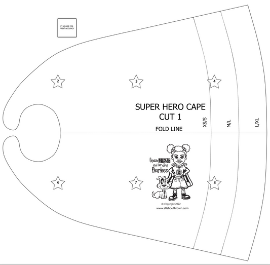 Cape Printable Pattern
